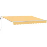 vidaXL Ausziehbare Markise Sand 500 x 350 cm Stoff und Aluminium
