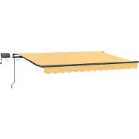 vidaXL Ausziehbare Markise Sand 450 x 300 cm Stoff und Aluminium