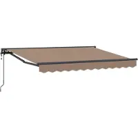 vidaXL Einziehbare Markise Taupe 3 x 2,5 m Polyester und Aluminium