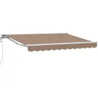 vidaXL Elektrische ausziehbare Markise Taupe 4 x 3 m
