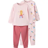 Name it Schlafanzug "NMFNIGHTSET 2P PRINCESS NOOS" Packung, 2 Baumwollmischung