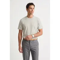 Marc O'Polo T-Shirt "T-Shirt Small-Logo 1er Pack", Herren, Gr. L, grau (grau kit), Obermaterial: 100% Baumwolle CO., Shirts T-Shirt