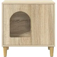 vidaXL Katzenhaus Sonoma 51 x 30 x 52 cm Holzwerkstoff