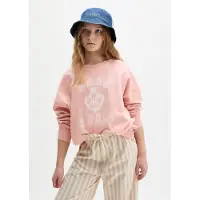 Marc O'Polo Sweatshirt , Mädchen, Gr. 164, rosa (summer blush), Sweatware, Obermaterial: 100% Baumwolle, Rundhals, Rippbündchen, Sweatshirts Sweatshirt, Kinder bis 16 Jahre, modischer Print