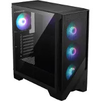 MSI PC-Gehäuse "MAG FORGE 320R AIRFLOW", schwarz, B:47,25cm H:49,8cm T:21cm, Computergehäuse, PC-Gehäuse