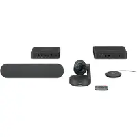 Logitech Rally, Gruppen-Videokonferenzsystem, 4K Ultra HD, 60 fps, 15x, Schwarz