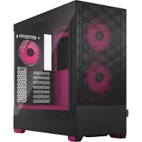 Fractal Design Pop Air, Tower, PC, Schwarz, Magenta, ATX, micro ATX, Mini-ITX, Stahl, Gehärtetes Glas, Gaming