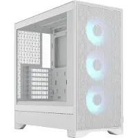 Fractal Design Pop 2 Air White TG RGB, Midi Tower, PC, Weiß, ATX, micro ATX, Mini-ITX, Stahl, Gehärtetes Glas, Gaming