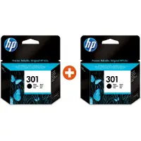 HP 301 Schwarz Original Druckerpatrone, Standardertrag, Schwarz, Tinte auf Pigmentbasis, 3 ml, 1 Stück(e), 170 Seiten