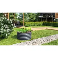 Pergart Vitavia Hochbeet "Terra 401" granit 40 cm Modell "Rund"