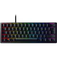 Razer Huntsman Mini, Kabelgebunden, USB, Optomechanischer Schlüsselschalter, QWERTZ, RGB-LED, Schwarz