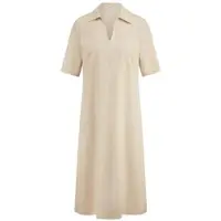 Peter Hahn Kleid Hemdkragen beige, 38