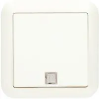 ELSO Wechsel-Kontrollschalter 10A CONTURA Steckklemme reinweiß 381624