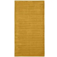 Ross Uni Handtücher Sensual Skin 9001 Zopfmuster Duschtuch 75x140 cm | senf - gelb