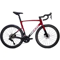 RINOS Carbon Rennrad Odin6.1 Shimano 105 Di2 mit Carbon Laufrädern Rot S
