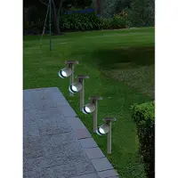 Lumineo Solarstrahler/Gartenstrahler - Metall - schwarz - H26 cm