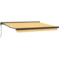vidaXL Ausziehbare Markise Sand 500 x 300 cm Stoff und Metall