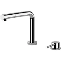 Gessi 50109, Standard, Chrom, Metall, Hebelgriffe, Einzelbild, 3/8"