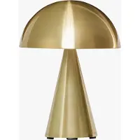 Hubsch LED-Akku-Tischleuchte Mush, messing, IP44 dimmbar