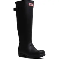 Hunter - Women's Original Tall Back Adjustable Boot - Gummistiefel Gr 39 schwarz