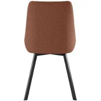 STONES Fox Indoor-Sessel mit rostfarbenem Mikrofaser-Sitz und -Rückenlehne, robustem Metallrahmen und modernem Design – Fox