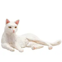 Small Foot Mojo Fun Cat Lying White, 3 Jahr(e), FARMLAND, Schwarz, Weiß, Polyvinylchlorid (PVC)