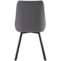 STONES Fox Indoor-Sessel mit dunkelgrauer Mikrofaser-Sitzfläche und -Rückenlehne, robustem Metallrahmen und modernem Design – Fox