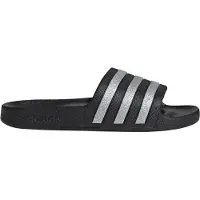 Adidas Damen Badeschlappen Adilette Aqua KJ7351 39 - Core Black/Silver Met./Silver - 39