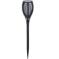 Progarden Pro Garden Solar Fackel/Taschenlampe - schwarz - mit Flammeneffekt - 49 cm