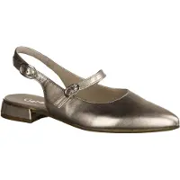 Gabor 41502-62 Damenschuhe, Sling, Leder, Puder (Metallic) - Damenschuhe Sandalette / Sling, Mehrfarbig, leder (satin met.), absatzh&oumlhe: 20 mm