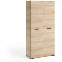 Masseno Drehtürenschrank ALBANO 90/186/56cm 2-türig Sonoma Eiche