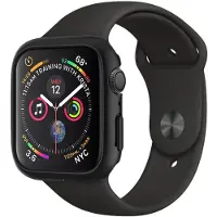 Spigen 062CS24474, Hülle, Smartwatch, Schwarz, Apple, Apple Watch Series 4 (44mm), Polycarbonat
