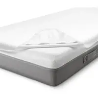 Sleezzz Vital wasserdichter Molton Matratzenschutz Fixspann 100 x 200 cm, Matratzenschoner aus 100% Baumwolle in weiß