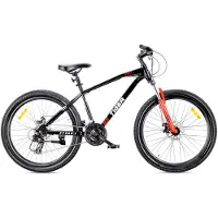 Sun baby Mountainbike 26 Zoll MTB Tiger Bike 21 Gang Shimano Scheibenbremsen Federgabel Schwarz Rot