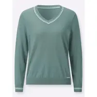 Casual Looks WITT WEIDEN V-Pullover in jade | Gr.: 44