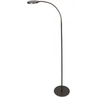 Mexlite Stehlampe - braun - Platu - kunststoff metall - leselampe - LED - 3351CA -