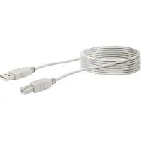 Schwaiger USB Anschlusskabel CK1563 531 grau, 3m, 1x USB 2.0 A Stecker / 1x USB 2.0 B Stecker