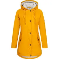 Ankerglut Damen Friesennerz Regenmantel Regenjacke mit Kapuze Gefüttert Wasserdicht Wetter