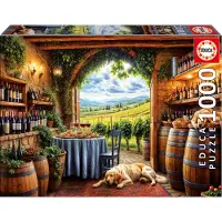 Educa Canes-et-vinum-puzzle 1000 Stücke Braun Kinder Braun One Size