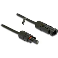 DeLOCK DL4 Solar Kabel 6 mm² Stecker zu Buchse 10 m schwarz, Kabel, Freistehend, Schwarz, IP67, DL4, Weiblich