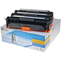 G + G Toner G&G, kompatibel zu HP, Multipack, color