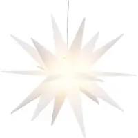 vidaXL LED-Weihnachtssterne 3 Stk. Faltbar Weiß 43 cm