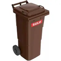 SULO einfarbige Mülltonne 60 L in div. Farben, Farbe:braun