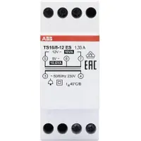 ABB TS16/8-12ES Klingeltransformator 16 VA, 8-12 V AC, Energy Saving 2CSM228605R0812 TS16812ES