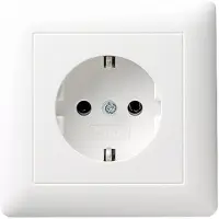 Gira 044003, CEE 7/3, 1 Modul(e), CEE 7/4, Weiß, T.N.O., 250 V