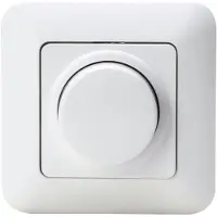 Kopp 844902012 CADIZ - LED Druck-Wechsel-Dimmer 3-30W, Farbe: arktisweiß