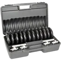 EB Fit 15-kg-Gusseisenhantel (2 x 7,5 kg) im -Koffer