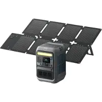 Anker C300X DC + PS60 Faltbares Solarpanel, Solar, Zigarettenanzünder, USB, 288 Wh, 300 W, 60 W, 140 W, Schwarz
