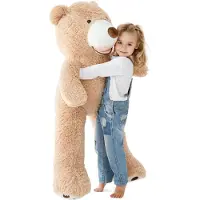 MKS Riesenteddybär XXL 100cm - Kuscheltier Plüschbär Kuschelbär Teddy Plüschteddy – kuschelweich, waschbar, Geschenk für Kinder & Erwachsene