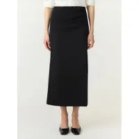 Y.A.S Maxirock "YASPINA HW LONG SKIRT NOOS", Damen, Gr. XS, schwarz, Web, Obermaterial: 80% Baumwolle, 15% Polyester, 5% Elasthan, unifarben, knöchelfrei, Röcke Maxirock, Baumwollmischung, high waist